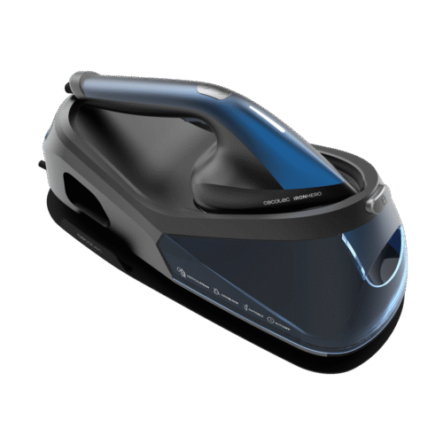 Imagen 2 Centro de planchado vertical Cecotec IronHero V-2400 Station de 2400 W, vapor continuo de 180 g/min y golpe de 370 g/min. Suela cerámica y sistema antical.