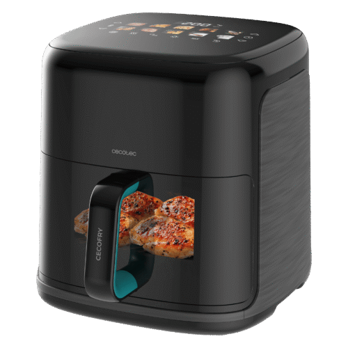 Imagen 2 Freidora de aire y parrilla de 6,5 L con 2000 W y ahumador. Tecnología Advanced Hot Air, sonda térmica y resistencias superior e inferior para un sellado perfecto.