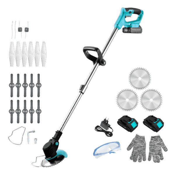 A01_EU01_102264 Amoladora angular a batería RadialPower 2120 Freemove de CECOTEC de 21V con maletín de transporte y 8 discos de 125mm