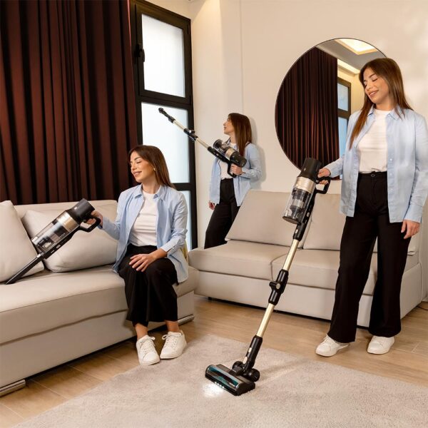 Imagen 6 Aspirador vertical Conga Rockstar 5500 Station Pet Flex de 700 W y 220 AW. Con base de autovaciado, cepillo antienredos y hasta 90 minutos de autonomía total.