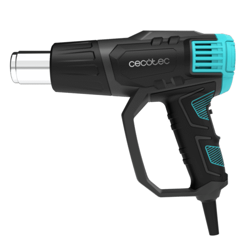 Imagen 2 Pistola de calor Cecotec de 2000W con temperatura regulable de 50ºC a 550ºC. Incluye maletín, 4 boquillas y sistema de calentamiento ultrarrápido profesional.