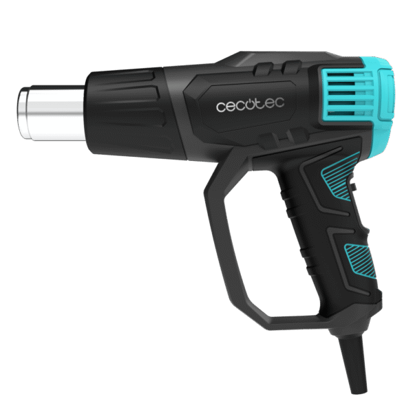 A01_EU01_102513-Imagen-2 Imagen 2 Pistola de calor Cecotec de 2000W con temperatura regulable de 50ºC a 550ºC. Incluye maletín, 4 boquillas y sistema de calentamiento ultrarrápido profesional.