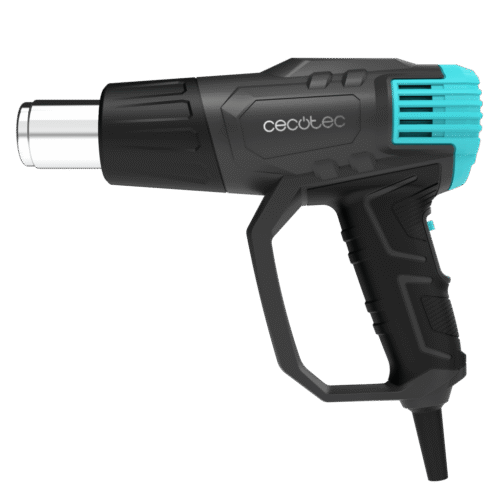 Imagen 2 Pistola de calor Cecotec de 2000W con control digital, rango de 50ºC a 600ºC, calentamiento rápido, 4 boquillas y maletín. Herramienta de alta precisión.