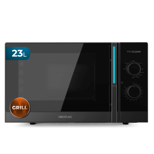 Microondas Cecotec ProClean 3010 color blanco con mandos giratorios y tirador frontal