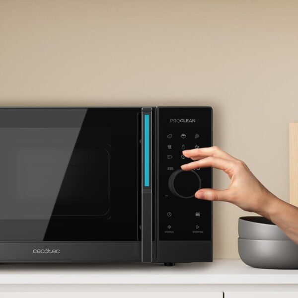Imagen 5 Microondas digital Cecotec ProClean 5130 de 23L. Potencia de 800W y grill de 1000W. Diseño elegante, revestimiento Ready2Clean y tecnología 3DWave.
