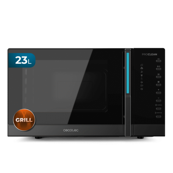 Microondas Cecotec ProClean 3010 color blanco con mandos giratorios y tirador frontal