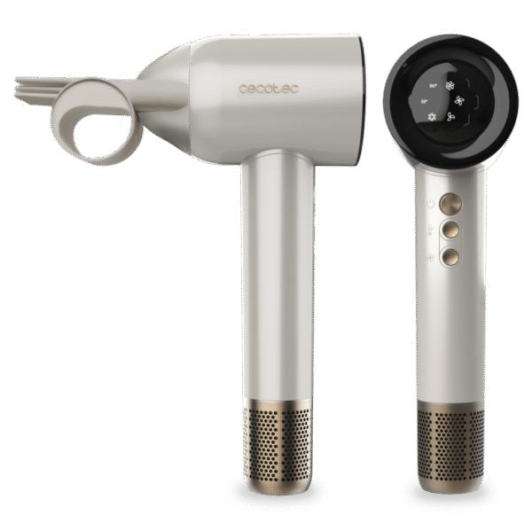 Imagen 5 Secador Cecotec DryGlam Waves Champagne con motor Brushless de 110000 RPM, 1600 W y tecnología Coanda. Resultados profesionales con plasma y control de calor.