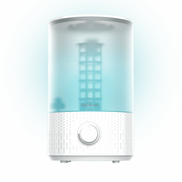 Purificador de aire Cecotec TotalPure 1400 Style blanco con panel de control táctil superior y diseño cilíndrico