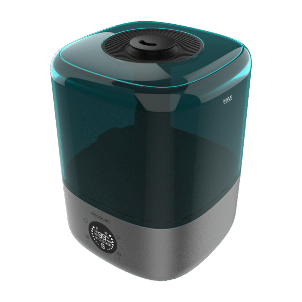 A01_EU01_103808 Purificador de aire Cecotec TotalPure 1400 Style blanco con panel de control táctil superior y diseño cilíndrico