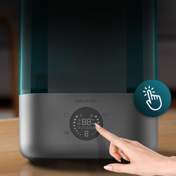 A01_EU01_103808-Imagen-5 Imagen 5 Humidificador ultrasónico BreezeCare 2900 Smart con 4,5L de capacidad y 300 ml/h de vapor. Control Wi-Fi y función plasma para un ambiente puro y saludable.