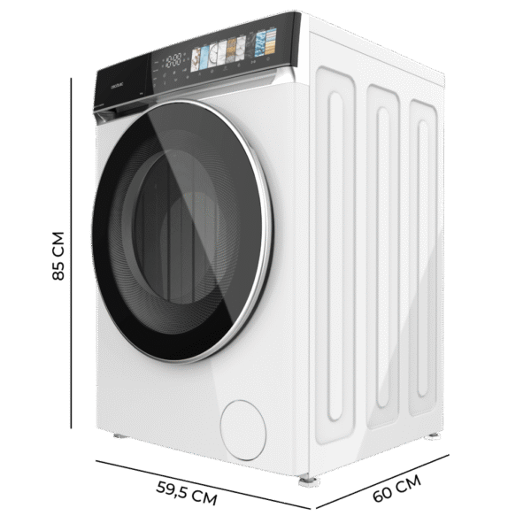 Imagen 3 Lavadora CECOTEC Bolero DressCode 8970 Direct Drive de 8 kg. Motor silencioso, clase A, 1400 rpm, 11 programas, función vapor SteamMax y pantalla FullColor.