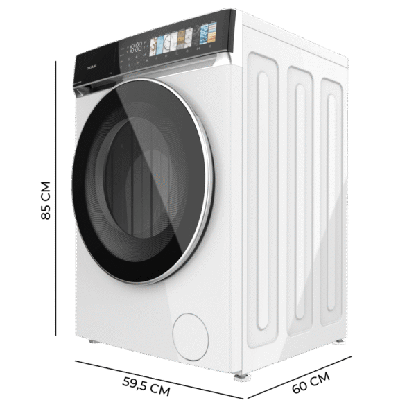 Imagen 3 Lavadora CECOTEC de 9 kg y clase A. Motor Direct Drive de 1400 rpm, pantalla FullColor, puerta XXL y tecnología a vapor SteamMax para prendas impecables.