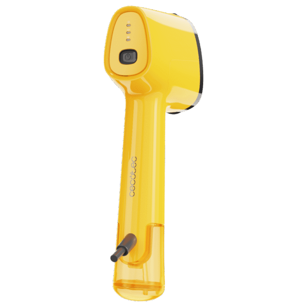 Imagen 2 Plancha vertical IronHero V-1500 Essential Yellow de 1500 W con suela cerámica. Calentamiento en 30 segundos, ligera y compacta, ideal para viajes y retoques.