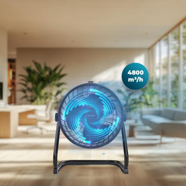 Imagen 8 Ventilador industrial Cecotec ProIndustry FlowCannon de 150W, 3 velocidades y 4800 m³/h. Diseño robusto y alta seguridad para grandes espacios y naves.