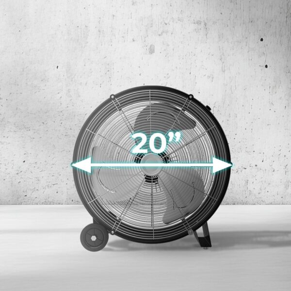 Imagen 4 Ventilador industrial Cecotec ProIndustry 2000 de 120 W y 20 pulgadas. 3 velocidades, aspas de aluminio y motor de cobre para máxima potencia y durabilidad.