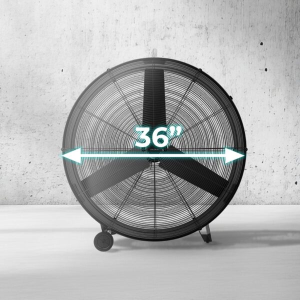 Imagen 4 Ventilador industrial Cecotec ProIndustry 2400 con 180 W, 24 pulgadas de diámetro y 3 velocidades para una ventilación potente en grandes superficies y naves.