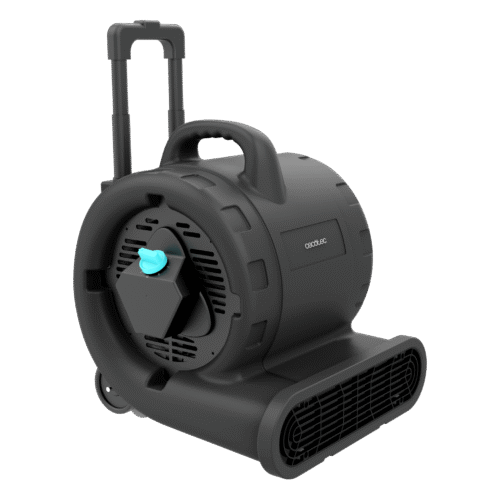 Imagen 2 Soplador industrial de 600W Cecotec con caudal de 2700 m³/h, 3 velocidades y diseño portátil con ruedas. Ideal para secado rápido y ventilación de espacios.