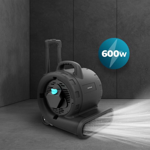 A01_EU01_106746-Imagen-5 Imagen 5 Soplador industrial de 600W Cecotec con caudal de 2700 m³/h, 3 velocidades y diseño portátil con ruedas. Ideal para secado rápido y ventilación de espacios.