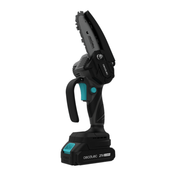 A01_EU01_106754-Imagen-2 Imagen 2 Sierra de podar a batería Cecotec MontanaForce 4000 Hand de 4 pulgadas y 21V. Equipada con engrasador manual. Incluye maletín, cadena extra y accesorios.