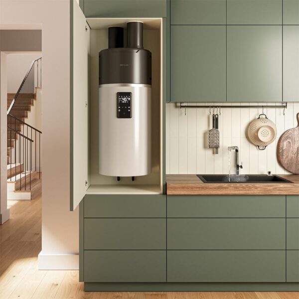 Imagen 3 Termo con aerotermia AeroThermal 80 Water Connected de 80L. Eficiencia energética A+, control por App y pantalla táctil para un ahorro máximo en agua caliente.