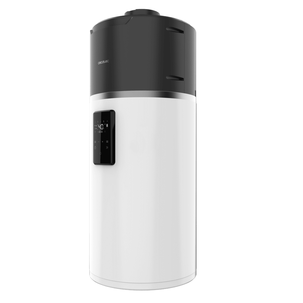 Imagen 2 Termo con aerotermia AeroThermal 100 Water Connected de 100L con eficiencia A+, control por App y pantalla táctil para un ahorro energético óptimo en el hogar.