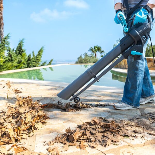 Imagen 8 Aspirador y soplador de hojas Cecotec AirForce 3300 Crush&Go con 3300W. Sistema 3 en 1 con triturado, tubo XL y bolsa de 40L para un jardín impecable.