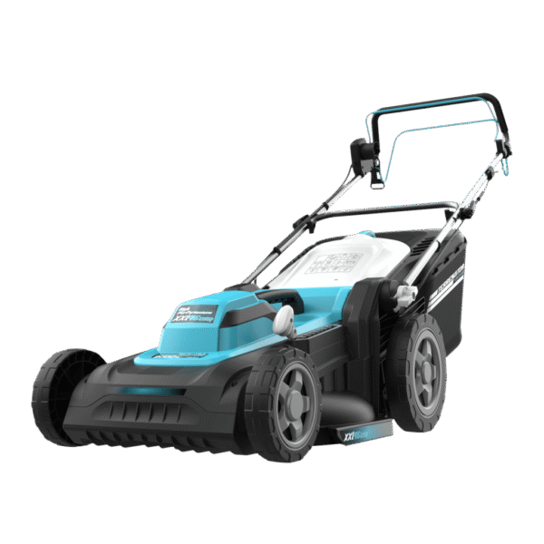 Imagen 2 Cortacésped eléctrico Cecotec de 2000W con ancho de corte de 46cm y propulsión automática. Incluye sistema Z-Tech, 4en1 con mulching y ruedas XL.