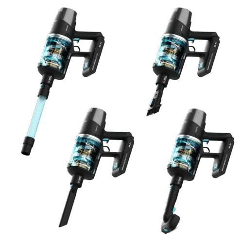 Imagen 2 Aspirador escoba Conga Rockstar 9500 Lunar Pet Flex Double Filter con 300 AW de potencia, cepillo Jaliscazo y tubo flexible para una limpieza total del hogar.