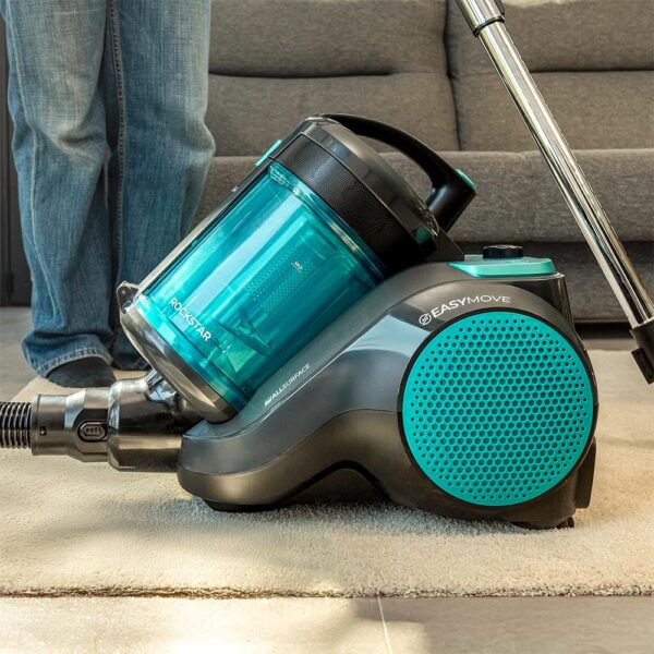 Imagen 7 Aspirador de trineo Conga Rockstar Cyclonic Powerbag de 900 W, succión de 20 kPa y 175 AW. Uso con o sin bolsa, depósito de 2 L y accesorio especial mascotas.