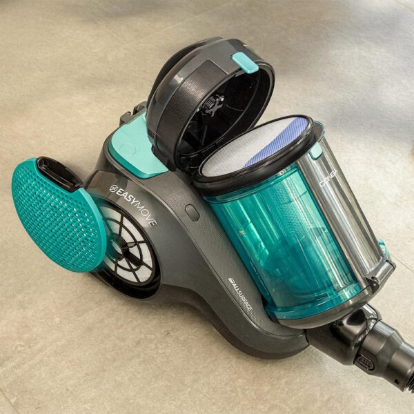 Imagen 8 Aspirador de trineo Conga Rockstar Cyclonic Powerbag de 900 W, succión de 20 kPa y 175 AW. Uso con o sin bolsa, depósito de 2 L y accesorio especial mascotas.