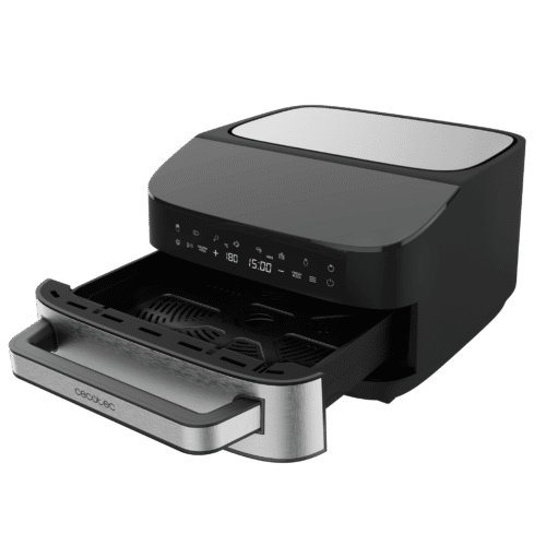 Imagen 2 Horno para pizza Pizza&Fry 7000 de 7L con pantalla táctil. Potencia de 1600W para resultados crujientes y versatilidad para hornear y freír sin apenas aceite.