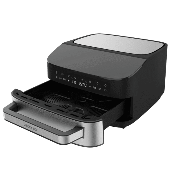 Imagen 2 Horno para pizza Pizza&Fry 7000 de 7L con pantalla táctil. Potencia de 1600W para resultados crujientes y versatilidad para hornear y freír sin apenas aceite.