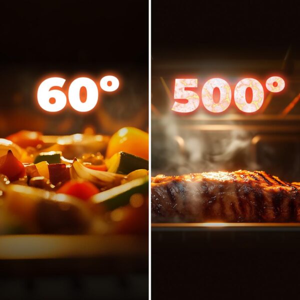 A01_EU01_109092-Imagen-6 Imagen 6 Horno para pizza Pizza&Co 500 Max de Cecotec con 13L de capacidad, control digital y diseño multifuncional para resultados profesionales en casa.