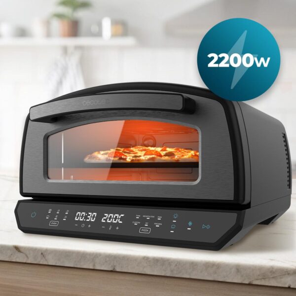 A01_EU01_109092-Imagen-7 Imagen 7 Horno para pizza Pizza&Co 500 Max de Cecotec con 13L de capacidad, control digital y diseño multifuncional para resultados profesionales en casa.