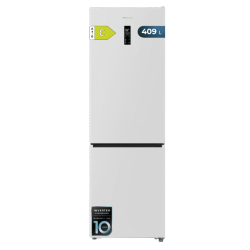 Frigorífico combi retro rojo Cecotec Bolero CoolMarket Combi Origin 294 Red E con sistema Total No Frost