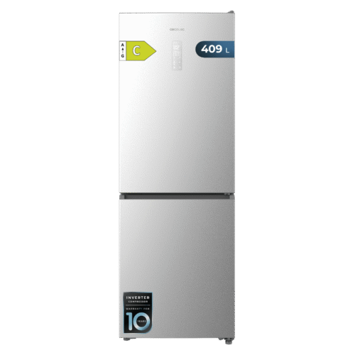 Frigorífico combi retro rojo Cecotec Bolero CoolMarket Combi Origin 294 Red E con sistema Total No Frost