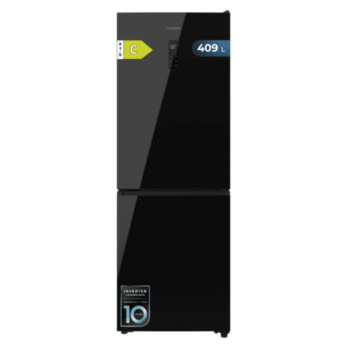 Frigorífico combi retro rojo Cecotec Bolero CoolMarket Combi Origin 294 Red E con sistema Total No Frost