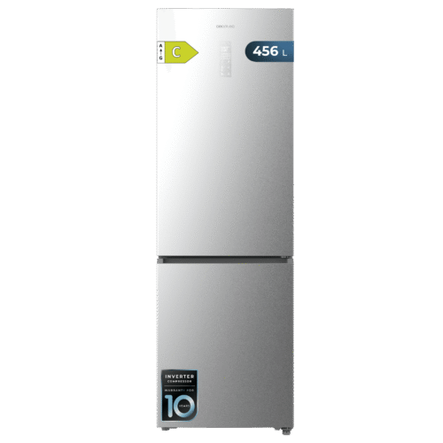 Frigorífico combi retro rojo Cecotec Bolero CoolMarket Combi Origin 294 Red E con sistema Total No Frost