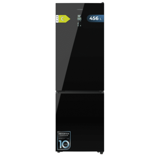 Frigorífico combi retro rojo Cecotec Bolero CoolMarket Combi Origin 294 Red E con sistema Total No Frost