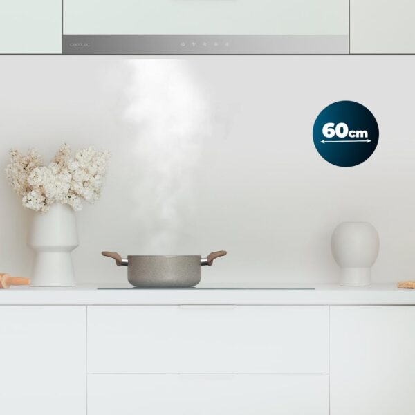 Imagen 7 Campana telescópica Bolero Flux TLT 604000 Inox A+++ de 60 cm. Succión de 415 m³/h, motor DC eficiente, control táctil y filtros de carbono incluidos.