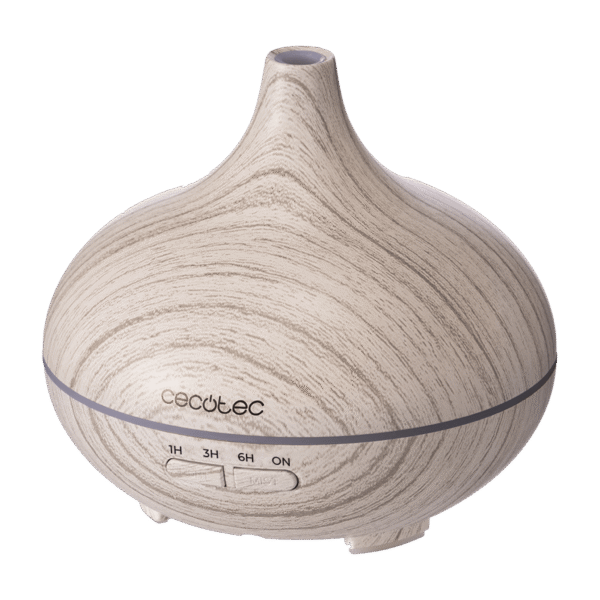 Imagen 2 Humidificador ultrasónico y difusor de aromas Cecotec Pure Aroma 300 Yang con capacidad de 300 ml, temporizador de 10 horas y 7 colores LED para estancias de 15 m².