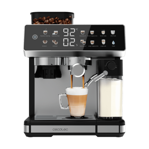 A01_EU01_111059 Vista frontal del microondas digital Cecotec Proclean 2500 con panel de control táctil y mando giratorio