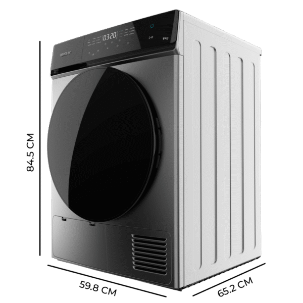 Imagen 3 Secadora de bomba de calor Bolero DressCode Dry 9400 Steel de 9 kg. Eficiencia clase E, 15 programas y panel Full Touch para un cuidado óptimo de tu colada.