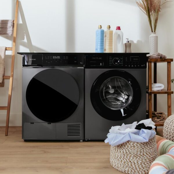 Imagen 5 Secadora de bomba de calor Bolero DressCode Dry 9400 Steel de 9 kg. Eficiencia clase E, 15 programas y panel Full Touch para un cuidado óptimo de tu colada.