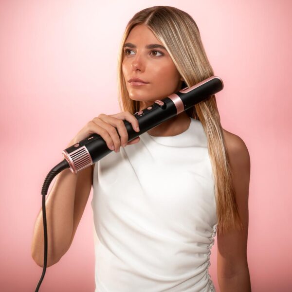 Imagen 7 Moldeador de pelo 8 en 1 con motor digital Brushless, tecnología Coanda y revestimiento de cerámica para un peinado profesional sin riesgo de calor extremo.