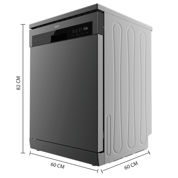 Imagen 2 Lavavajillas Bolero Aguazero 6110 Dark de 60 cm con capacidad para 13 cubiertos. Acabado dark inox, 6 programas de lavado y tecnología Dry+ para un secado óptimo.