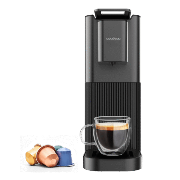 Vista frontal del microondas digital Cecotec Proclean 2500 con panel de control táctil y mando giratorio