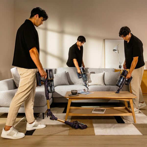 Imagen 7 Aspirador vertical Conga Rockstar RS70 Pet Flex con motor digital BLDC, 400 W de potencia, 25 kPa de succión y diseño flexible para eliminar el pelo de mascotas.