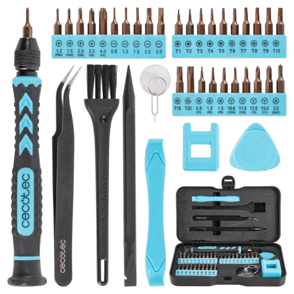 Amoladora angular a batería RadialPower 2120 Freemove de CECOTEC de 21V con maletín de transporte y 8 discos de 125mm