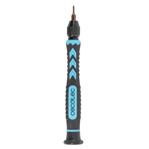 Imagen 2 Kit de destornillador manual de precisión Cecotec PrecissionGyro 100 Set. Incluye múltiples puntas de acero para reparación de dispositivos electrónicos.